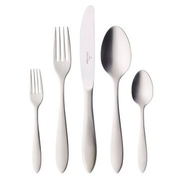 Set tacamuri 30 piese, Villeroy & Boch, Arthur Cutlery Brushed, inox 18/10 periat