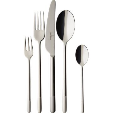 Set tacamuri 30 piese, Villeroy & Boch, Ella Satin Cutlery, inox 18/10