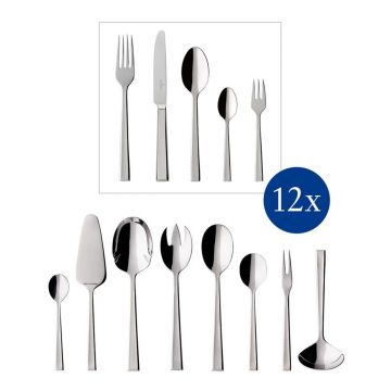 Set tacamuri 68 piese, Villeroy & Boch, Victor Cutlery, 12 persoane, inox 18/10