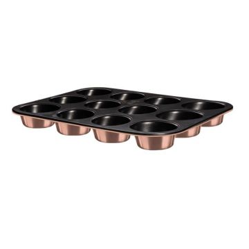 Tava marmorata muffin 12 locuri Rose Gold Berlinger Haus BH 6473