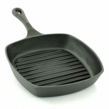 Tigaie grill din fonta, fara capac, 26cm, Rosberg