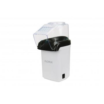 Aparat pentru facut popcorn Floria ZLN9044, BPA FREE, capacitate 60 de grame, 1200W, Alb