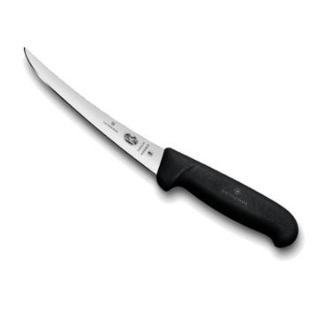 Cutit Dezosare Victorinox Fibrox 5.6613.15, Lama Curba Flexibila 15 cm, Negru