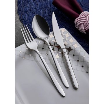 Set tacamuri, Dynasty, 960DYN1708, Inox , Lingura 21 cm, Argintiu