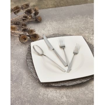 Set tacamuri, Karaca, 216KRC1271, 100% OTEL INOX / , Lingura de masa: 20 x 4,5 cm (6 bucati), Argintiu