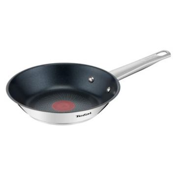 Tigaie Tefal Cook Eat B922060, 28 cm, Thermo-Spot, Inox (Argintiu)