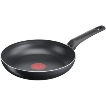 Tigaie Tefal Simple Cook B55604, 24 cm, Thermo-Spot, Aluminiu (Negru)