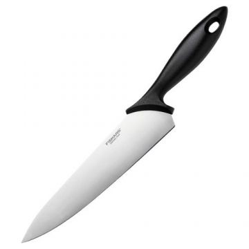 Cutitul bucatarului Fiskars Essential, 21 cm, otel inoxidabil (Negru/Inox)