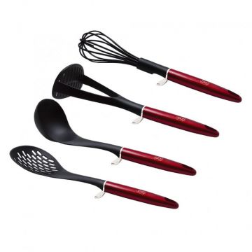 Set 4 Ustensile pentru Gatit, Burgundy BH/6234