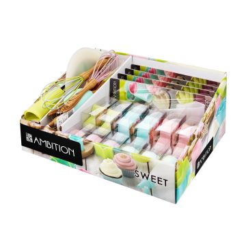 Set accesorii pentru copt Sweet, Ambition, 40x33.5x17.5 cm, silicon, multicolor