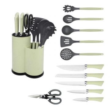 Set cutite + Ustensile de bucatarie Zass Gourmet ZG-KS 01