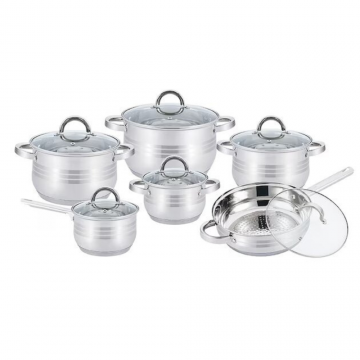 Set oale KitchenPro 12 piese inox 7 straturi