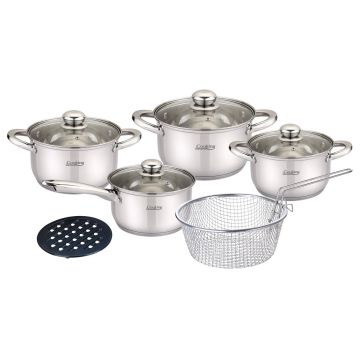 Set pentru gatit Madeline, Cooking by Heinner, 10 piese, inox, argintiu