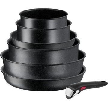 Set vase de gatit Tefal Ingenio Black Stone L3998702 7 (Negru)