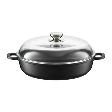 Tigaie adanca cu capac Magnat, Ambition, 32 cm, aluminiu turnat, invelis non-stick