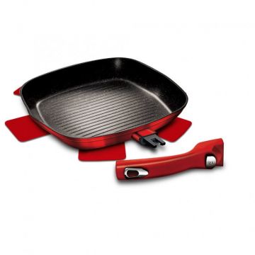 Tigaie Grill, 28 cm, cu Maner Detasabil BH/1947PH