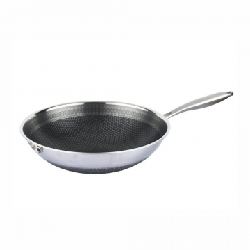 Tigaie Wok din inox 32 cm Acoperire 3D Honeycomb