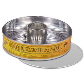 Forma de tort cu baza detasabila 2 piese, Snb, 26 cm, aluminiu