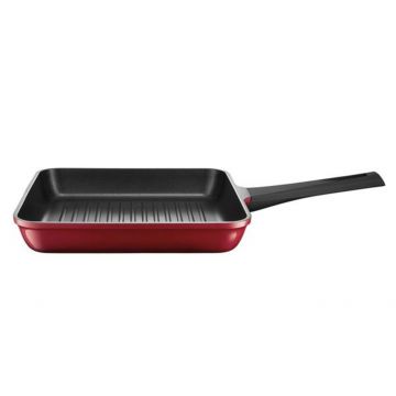 Tigaie grill Amore, Ambition, invelis Qualum Basic, 28 cm, aluminiu