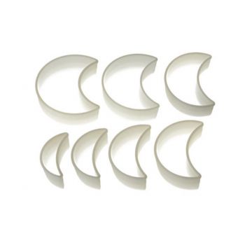 Set 7 forme pentru biscuiti Moon, Silikomart, 8x3.5  cm - 13x10.5 cm, nailon