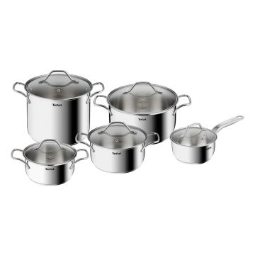 Set de vase pentru gătit 10 buc. din inox Intuition – Tefal