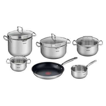 Set vase pentru gătit din inox 10 buc. Duetto+ – Tefal